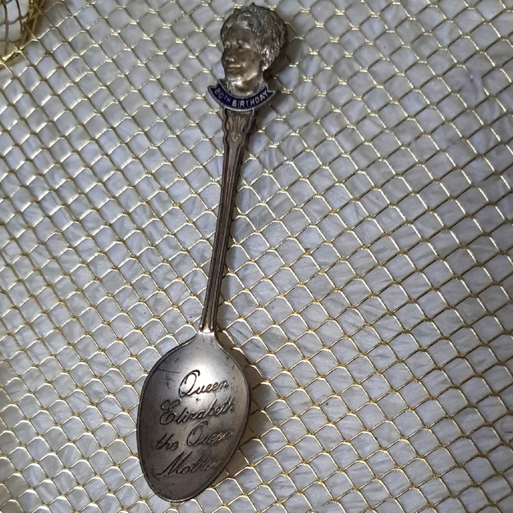 1980 Vintage Queen Elizabeth, The Queen Mother 80th Birthday Teaspoon Royal